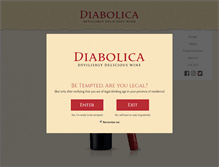 Tablet Screenshot of diabolicawines.com